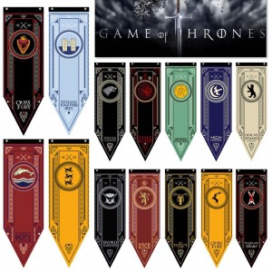 Fabric Poster Print Game of Thrones House Stark Banner Flag Decor 48*150CM   292295372673